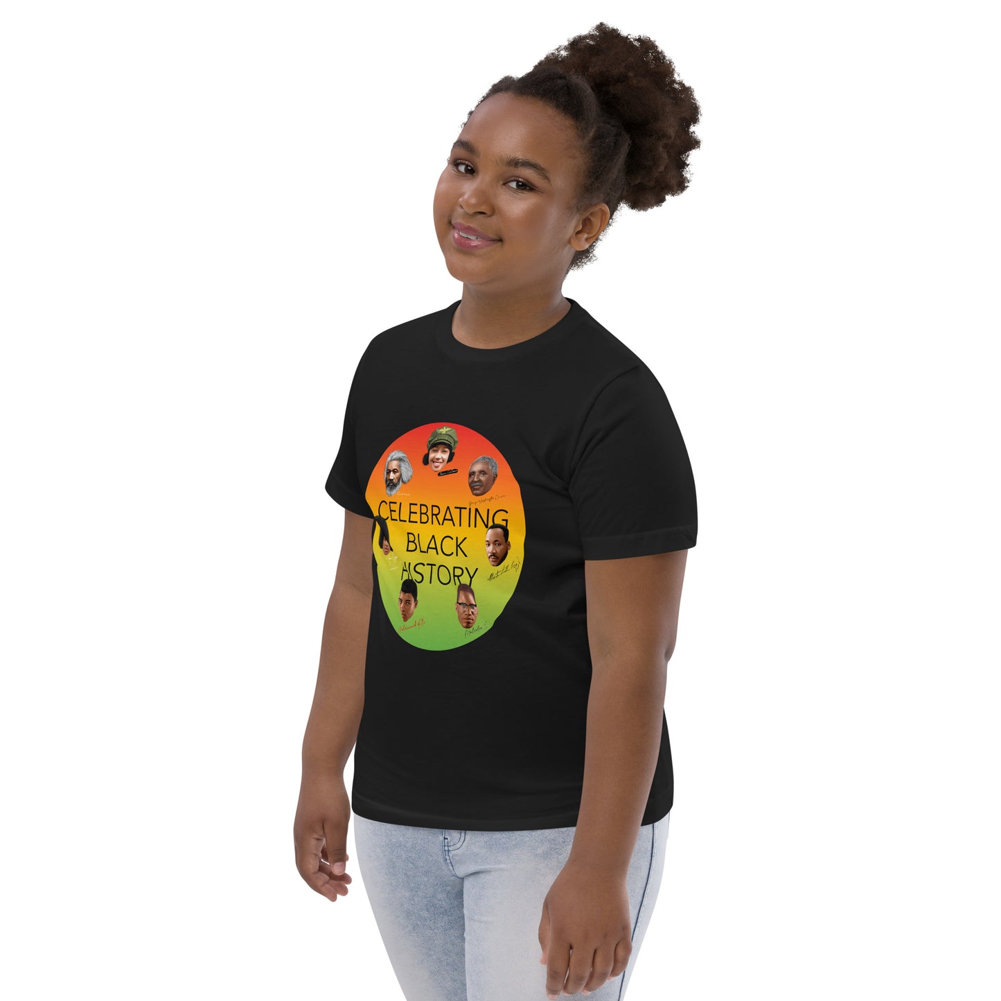 Celebrating Black History Youth Jersey T-shirt